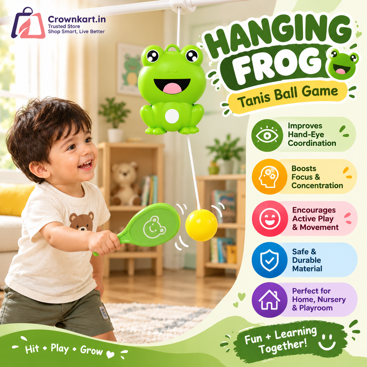 Crownkart Hanging frog