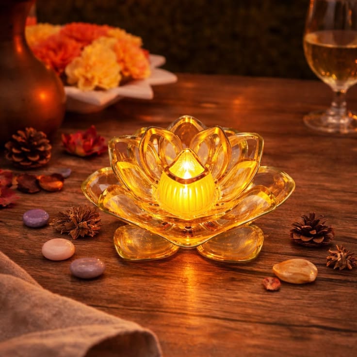 Crown kart lotus decore(Pack of 12)