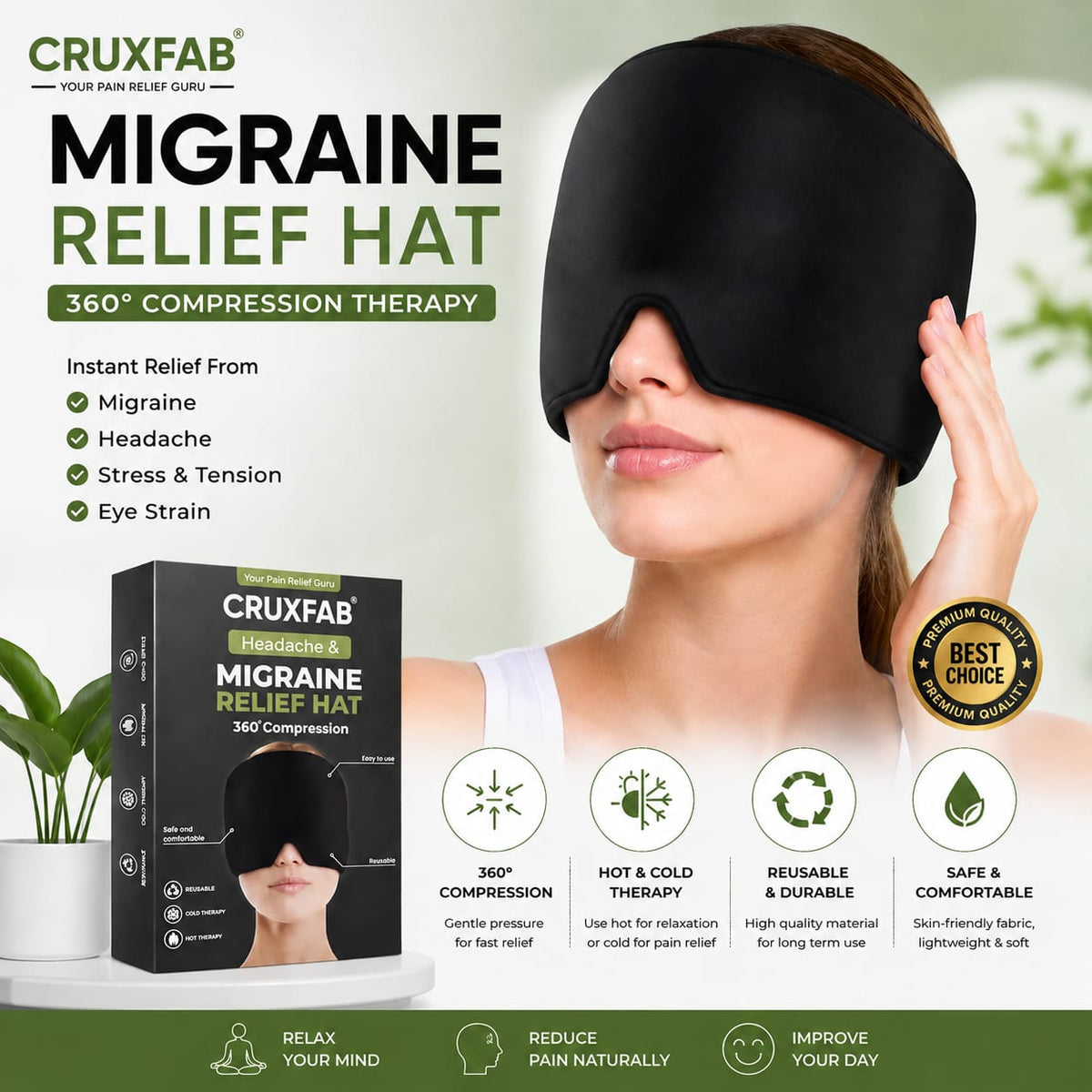 Crown kart Migraine Relief Gel Cap