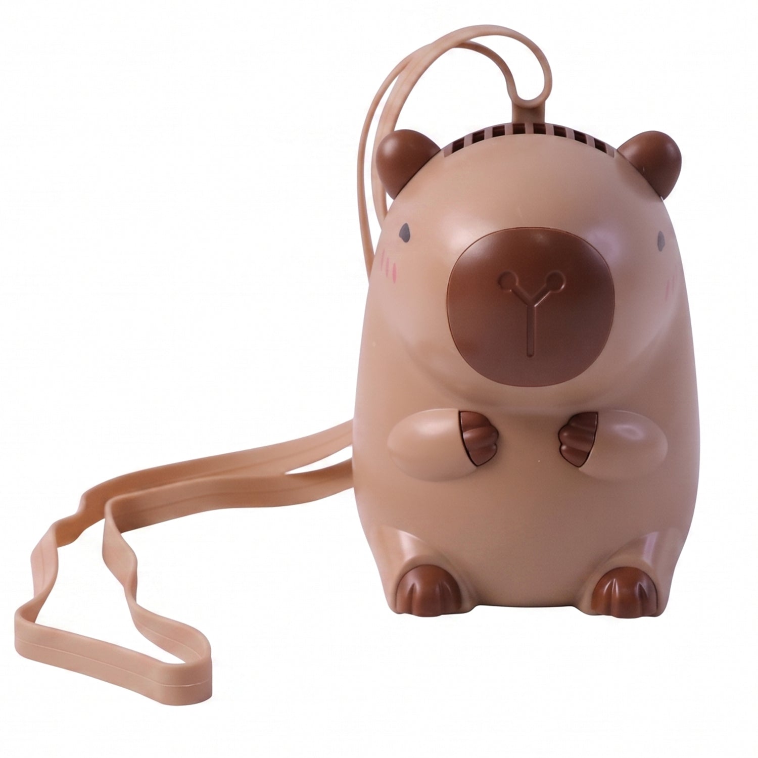 Cute Bear Shape Portable Mini Fan With Neck Strap (1 Pc)